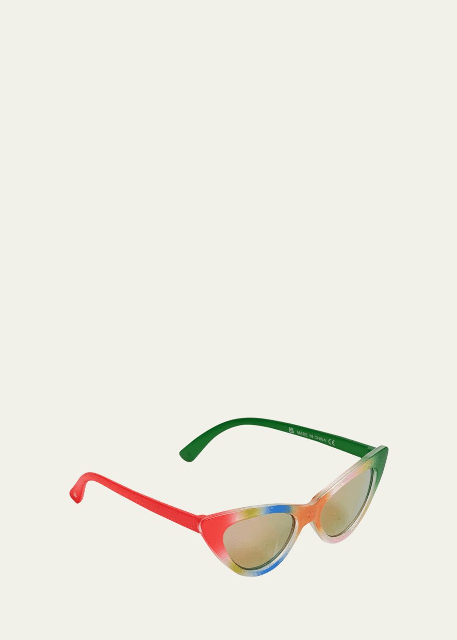 Image 1 of 1: Girl's Sola Plastic Cat-Eye Sunglasses