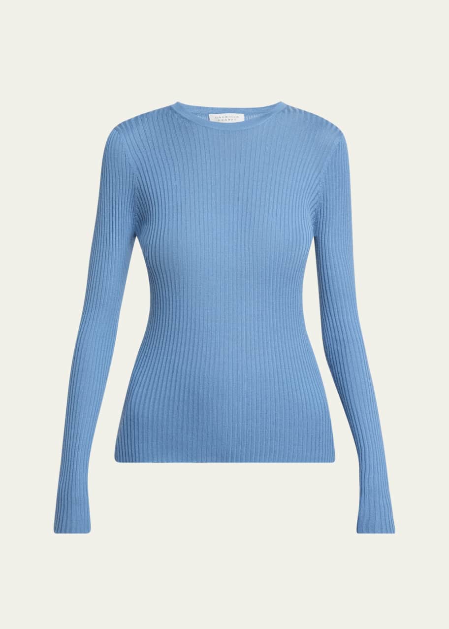 Image 1 of 1: Browning Ribbed Cashmere Top