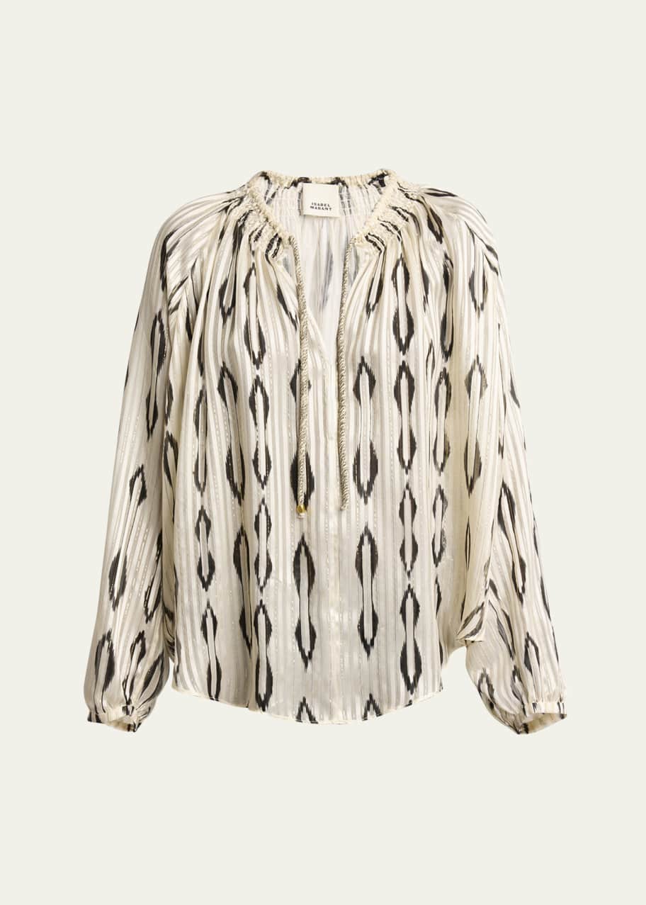 ISABEL MARANT【関税送料込＆SALE価格】Zarga シルクトップ 25PHT0012FA-C1J05I-23NL-A.jpg?