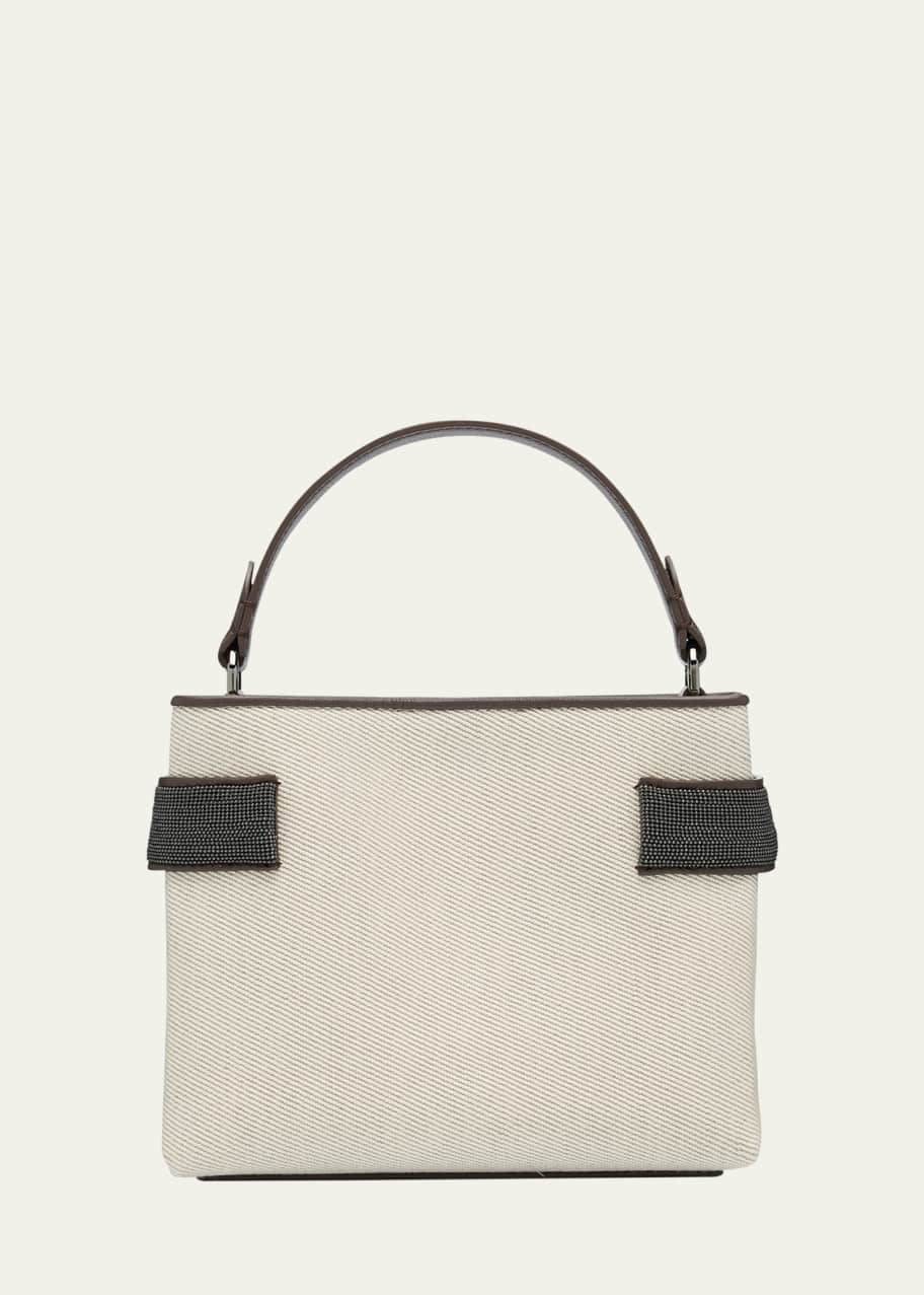 Image 1 of 1: Monili Canvas Top-Handle Bag