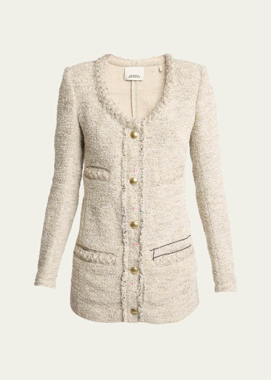 Image 1 of 1: Germina Cloudy Cowens Long Jacket