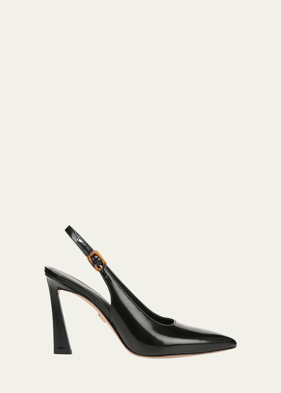 Image 1 of 1: Callie Leather Slingback Pumps