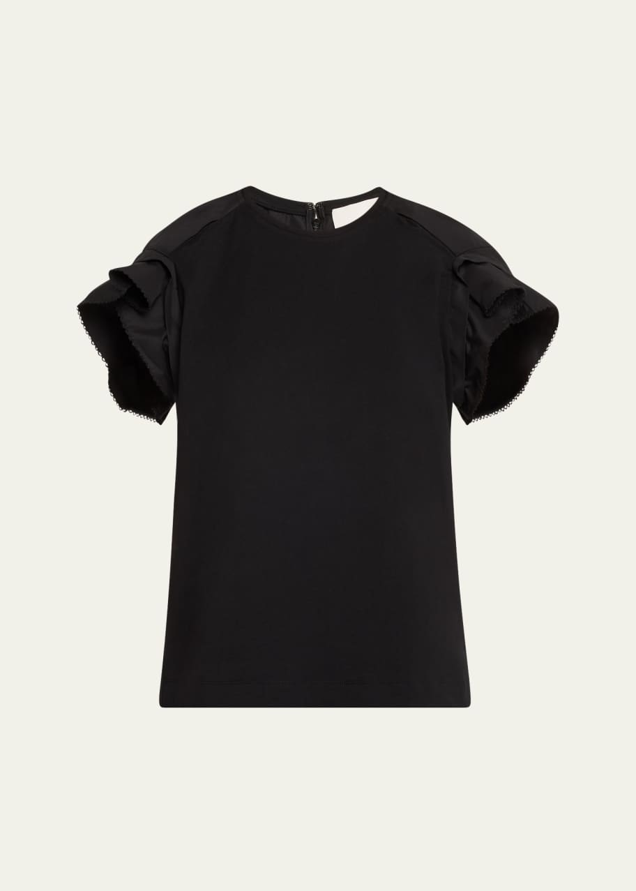 【31 PHILLIP LIM】Draped T-Shirt Long Sleeve Draped Cotton Jersey T-Shirt – 3.1 Phillip Lim