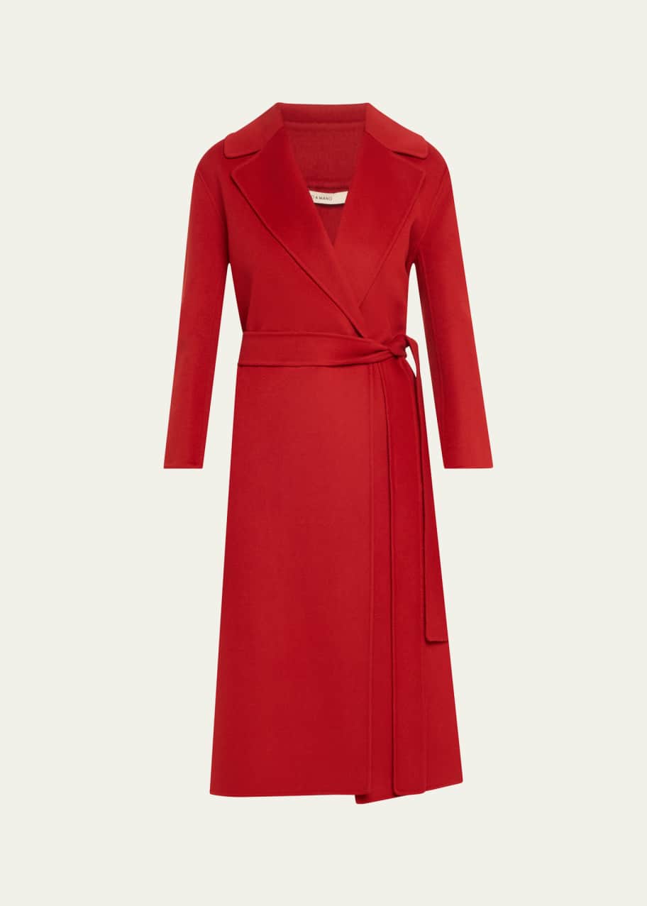 Max Mara Livia Belted Wrap Wool Coat - Bergdorf Goodman