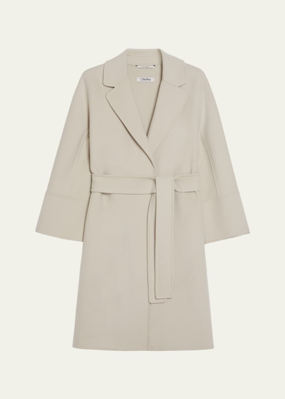 Image 1 of 1: Arona Self-Tie Wool Coat