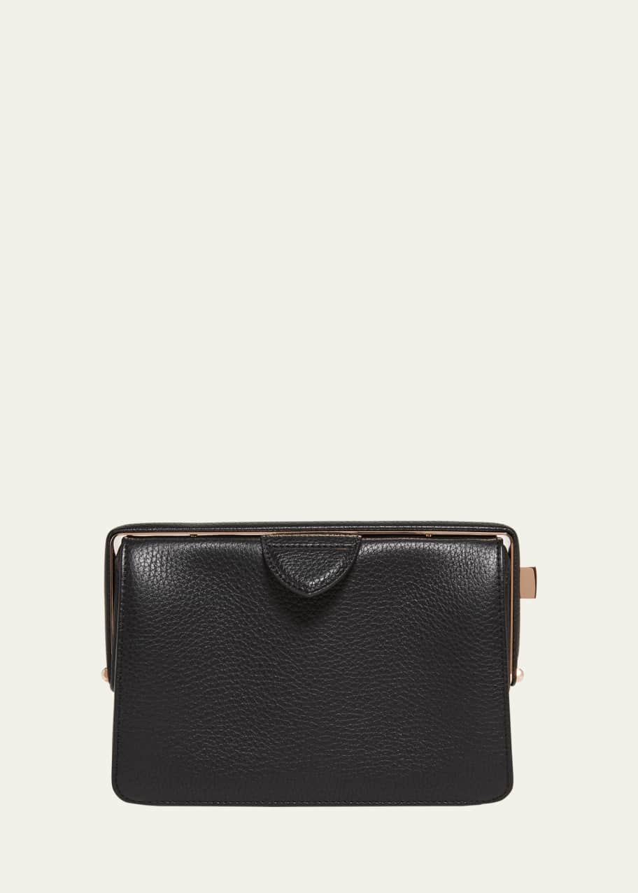 Image 1 of 1: Carrington Deerskin Box Clutch Bag