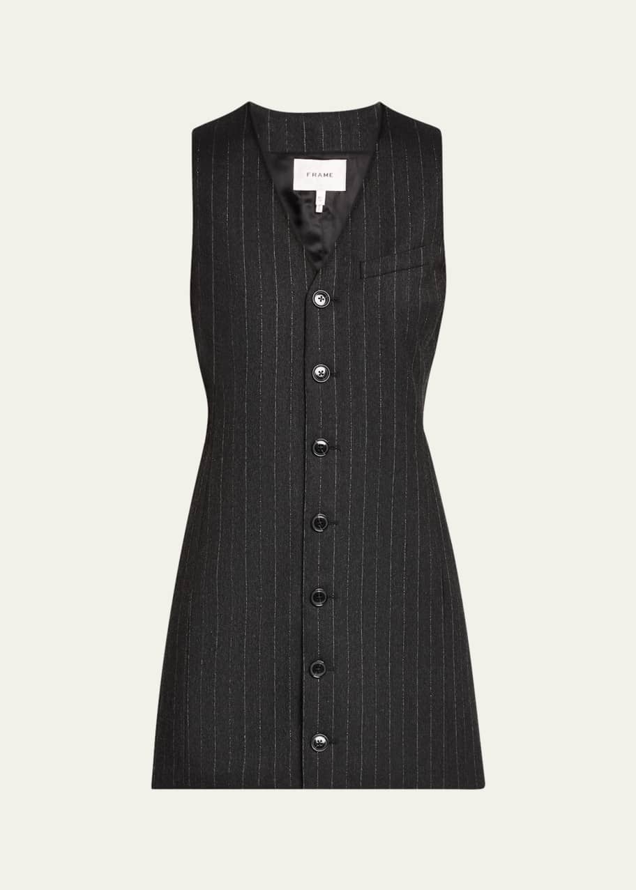 FRAME Sleeveless Pinstripe Suiting Dress - Bergdorf Goodman