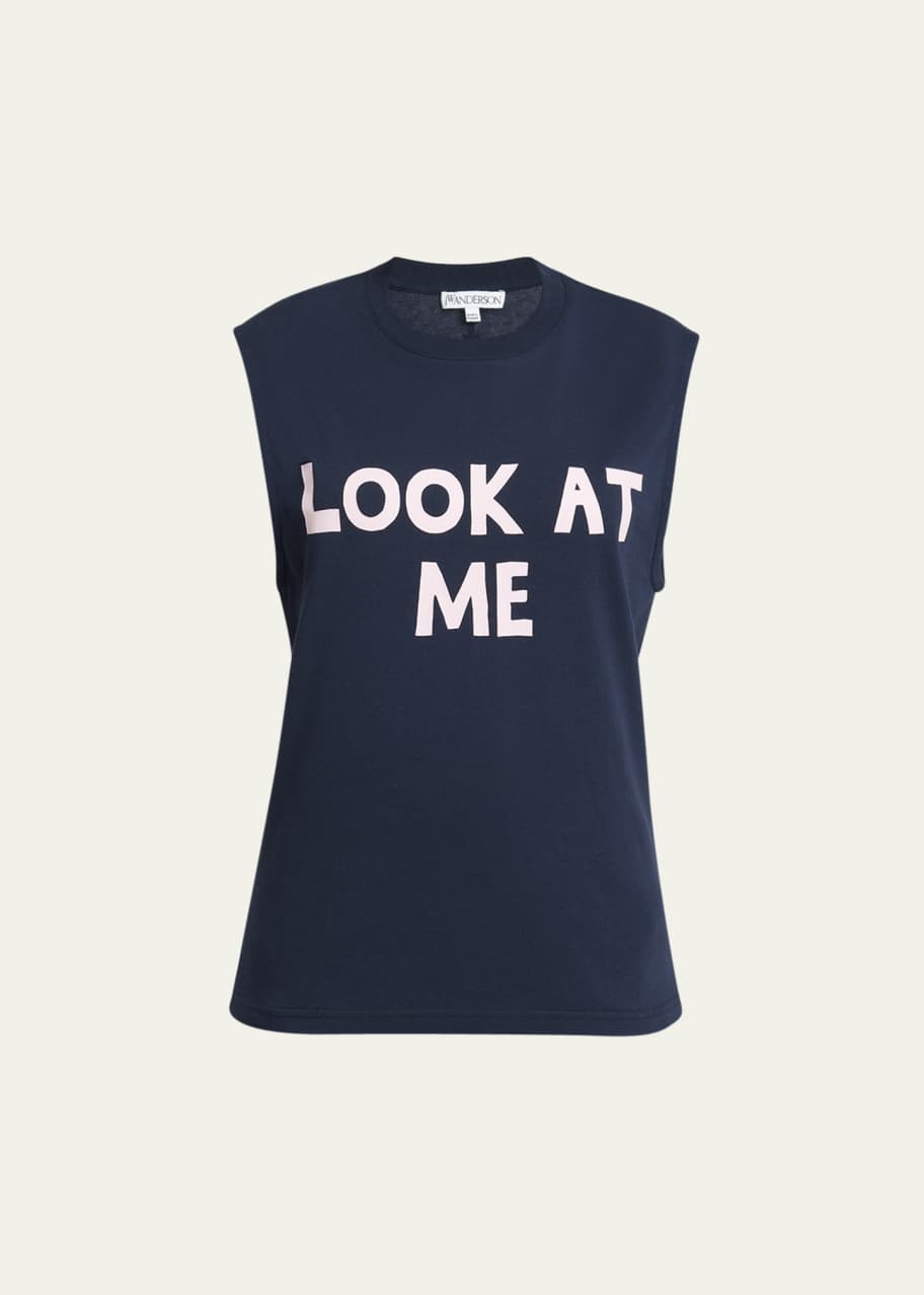 【J W ANDERSON】ルック・アット・ミー プリントタンク JW Anderson Look At Me Printed Tank Top - Bergdorf Goodman