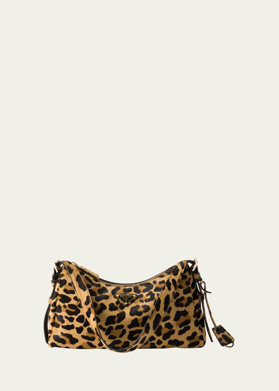 Prada Aimee Leopard Calf Hair Shoulder Bag - Bergdorf Goodman