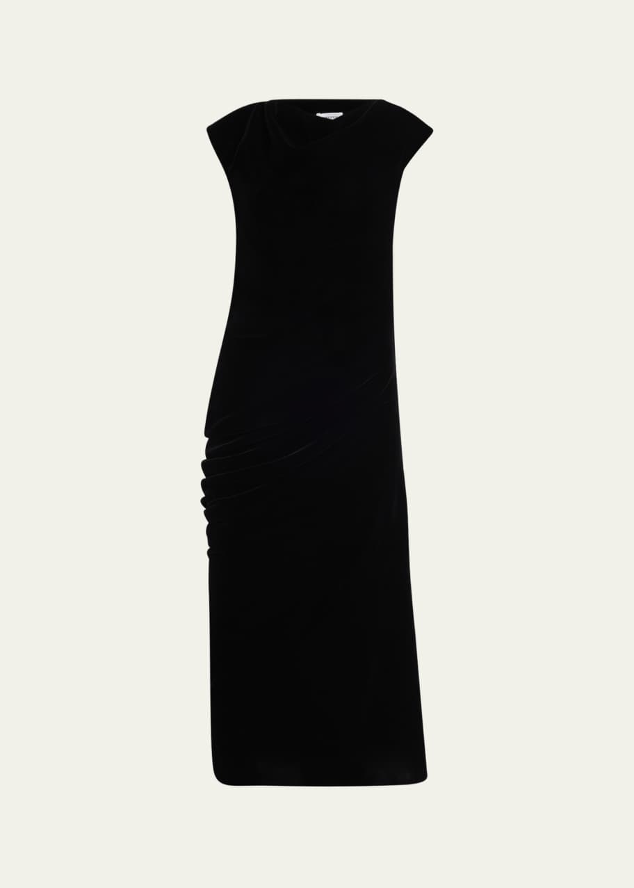 Image 1 of 1: Velvet Midi Dress