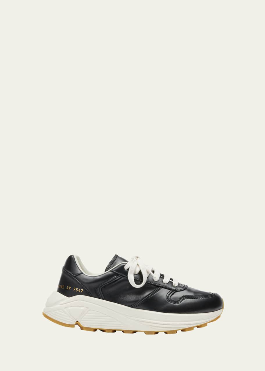 Image 1 of 1: Premium Leather Runner Sneakers
