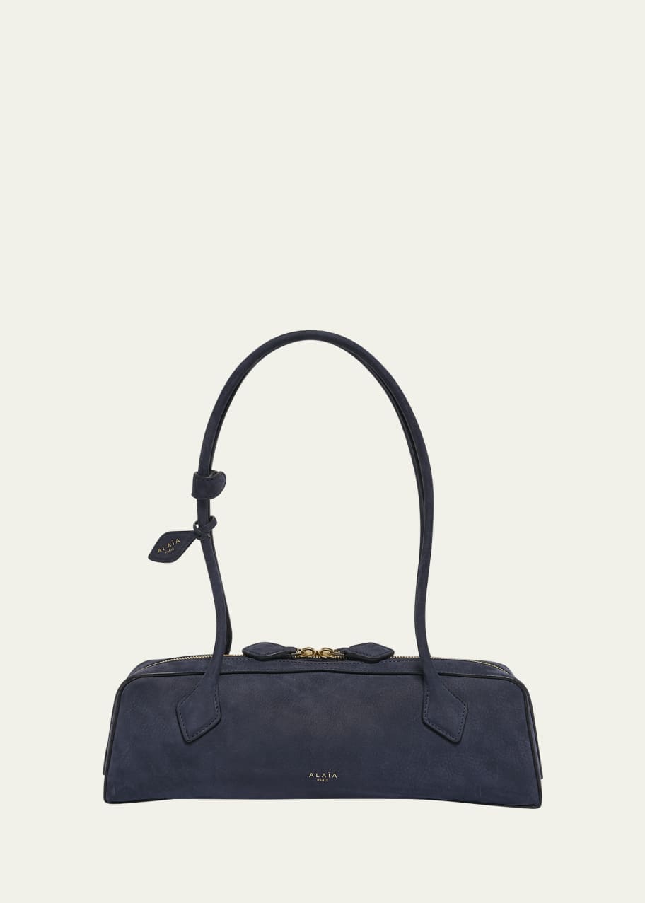 ハンドバッグ Alaia Le Teckel Medium Bag In Nubuck ALAÏA Le Teckel medium nubuck shoulder bag | NET-A-PORTER