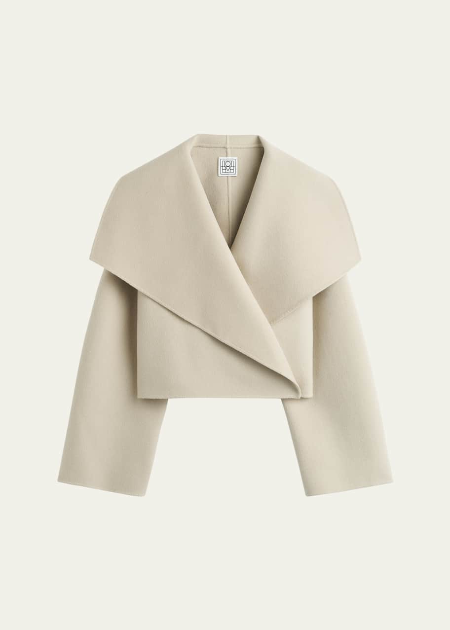 Toteme Cropped Signature Double Wool Jacket - Bergdorf Goodman