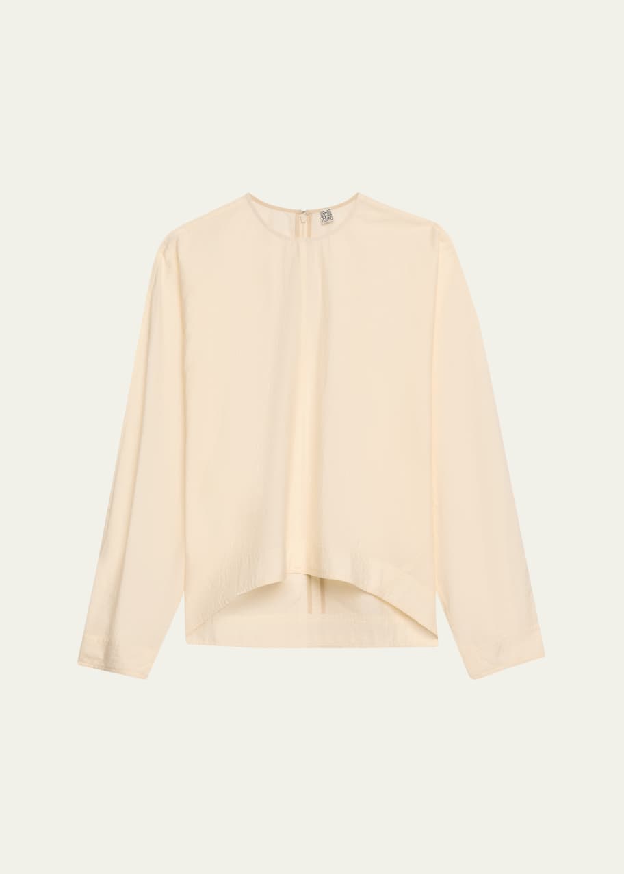 TOTEME｜ (Batwing Top (252-WRT0431-FB0375 059)) TOTEME Batwing Top | Sam Malouf Authentic Luxury