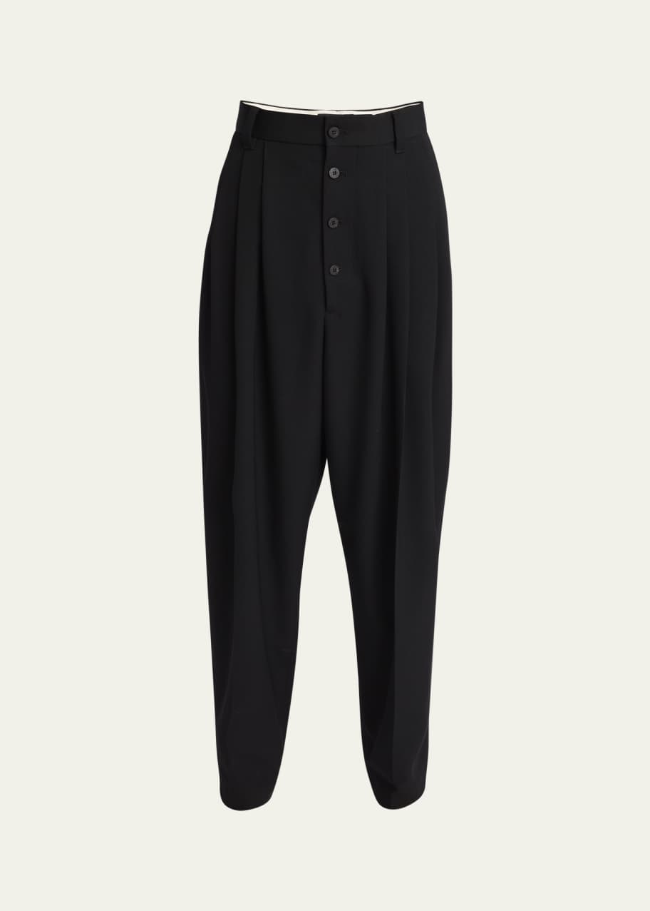 Jacquemus Men's Le Pantalon Fernando Wool Pleated Pants - Bergdorf