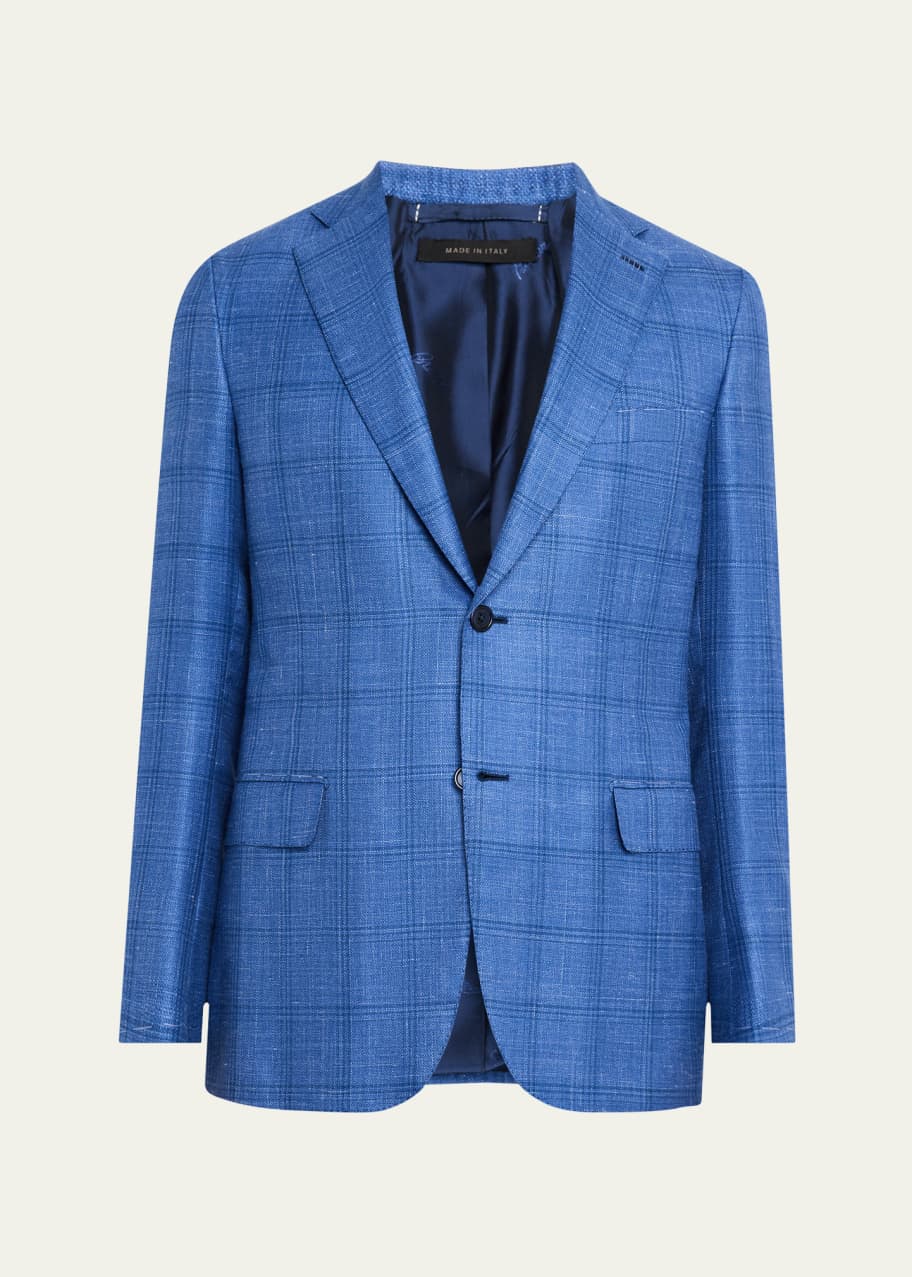 Image 1 of 1: Men's Windowpane Sport Coat