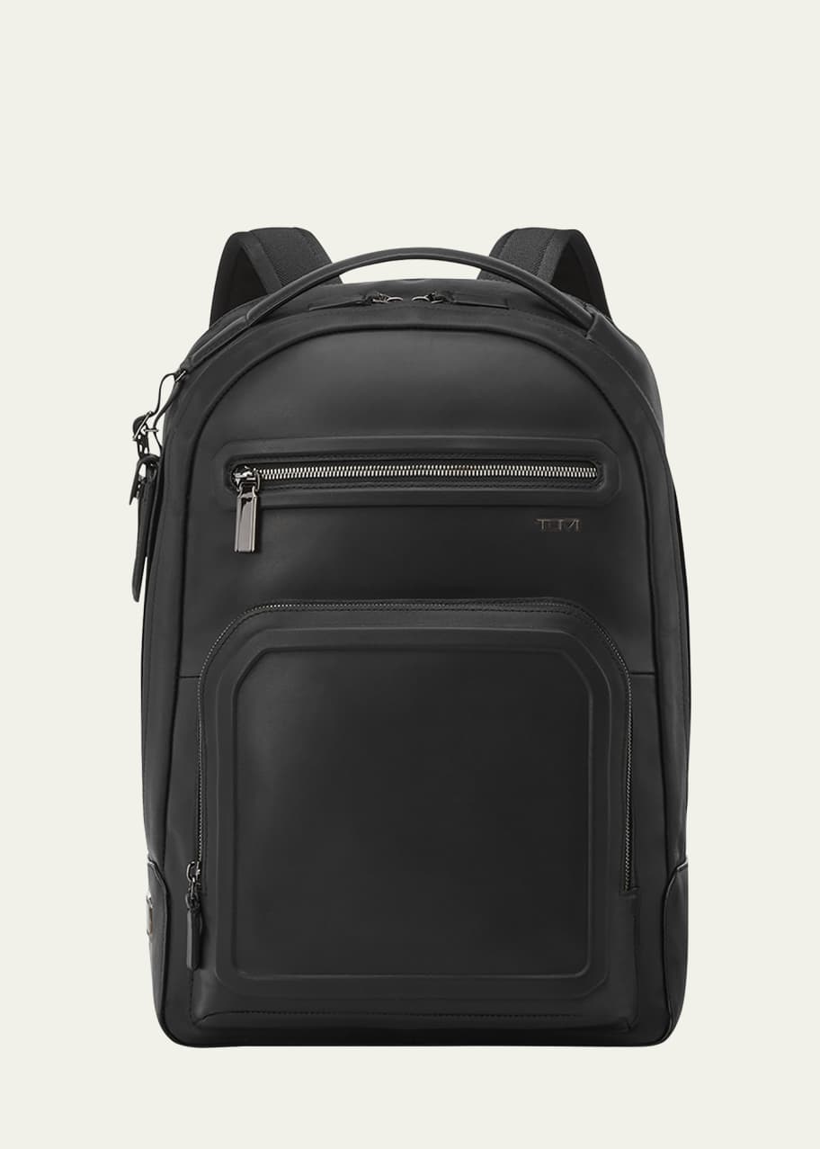 tumi alpha bravo london backpack TUMI - Alpha Bravo London Roll Top Leather Laptop Backpack - 15 Inch  Computer Bag for Men and Women