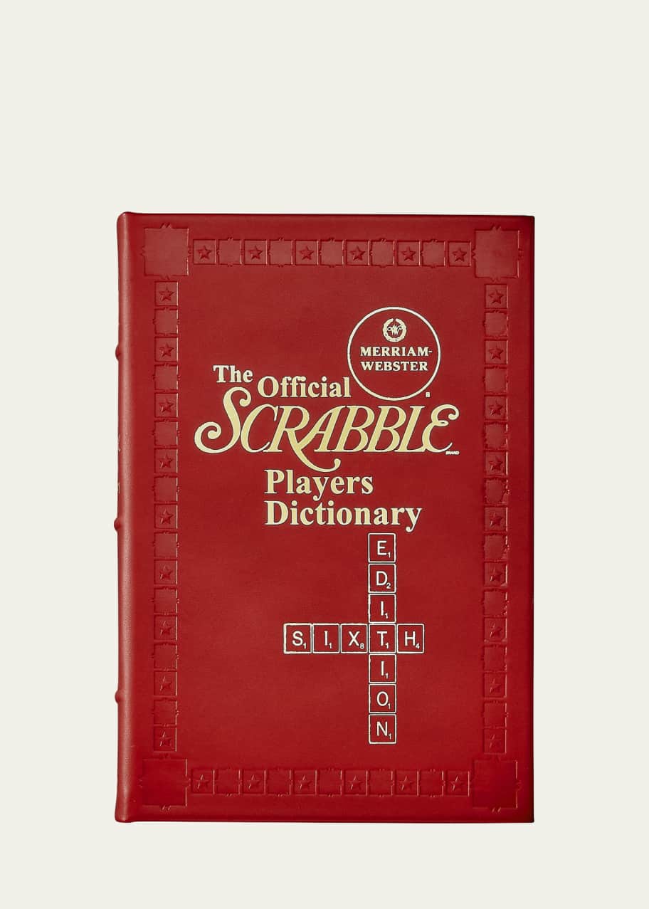 Image 1 of 1: "The Official Scrabble Players Dictionary (6th Edition)" Leather Bound Book by Miriam-Webster