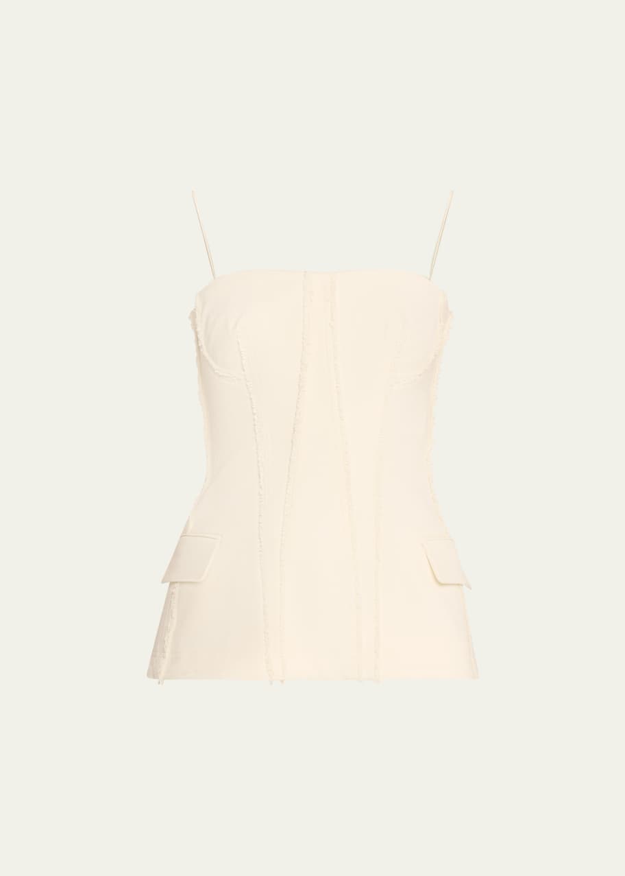 Image 1 of 1: Lupita Sleeveless Bustier Top