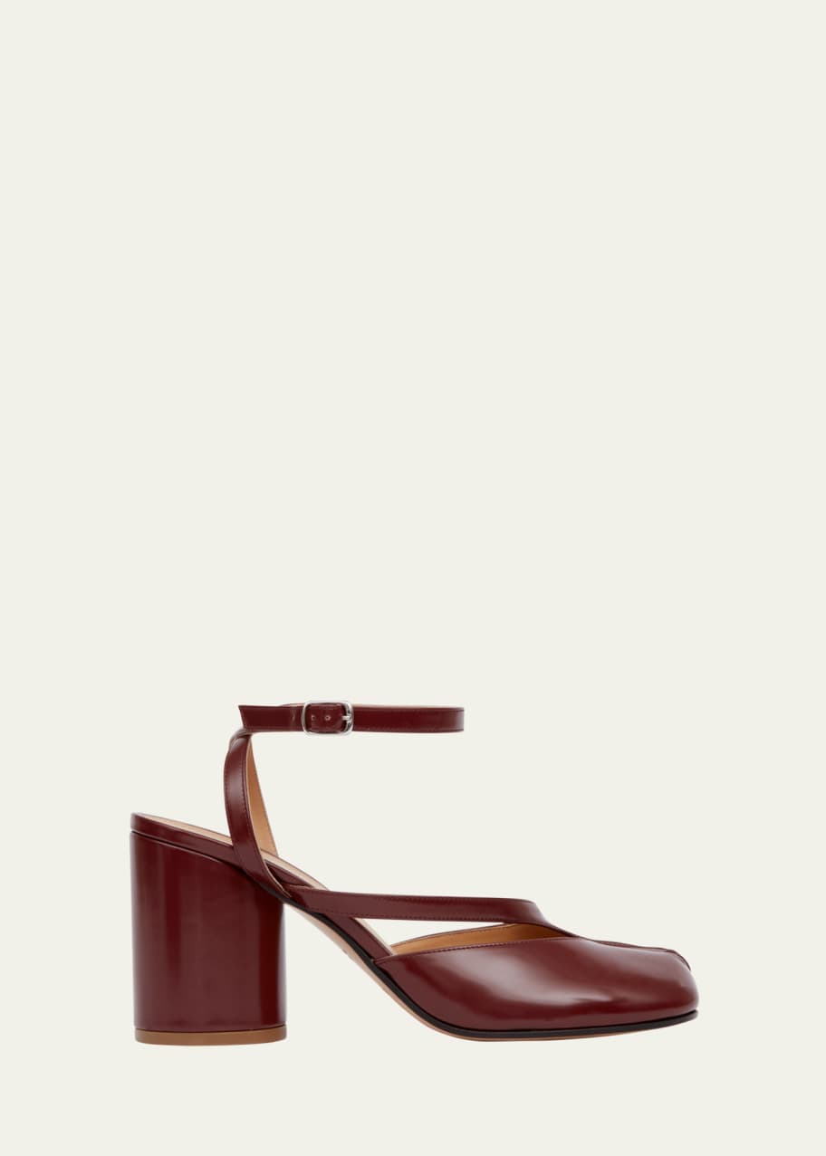 Image 1 of 1: Tabi Leather Split-Toe Pumps
