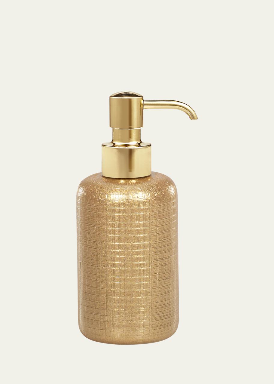 Labrazel Cambric Glass Soap Dispenser, Gold Enamel - Bergdorf Goodman