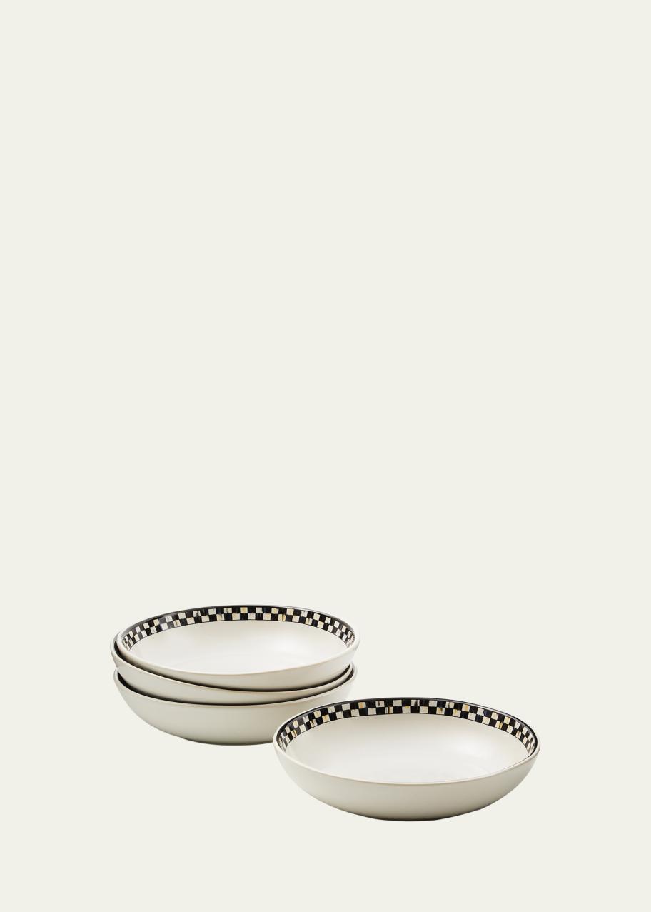 MacKenzie-Childs Courtly Check Everyday Pasta Bowls, Set of 4 ...