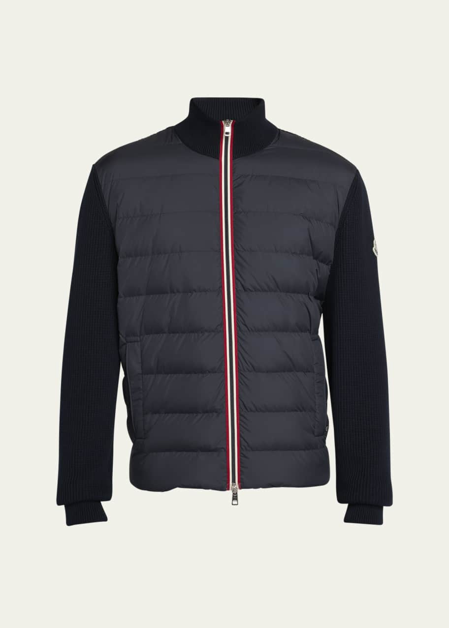 Moncler Men's Down Knit Jacket - Bergdorf Goodman