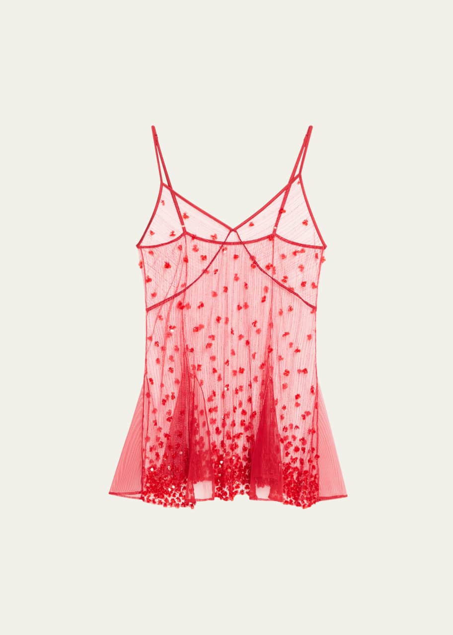 Image 1 of 1: Forget Me Not Sequin-Embellished Mini Slip