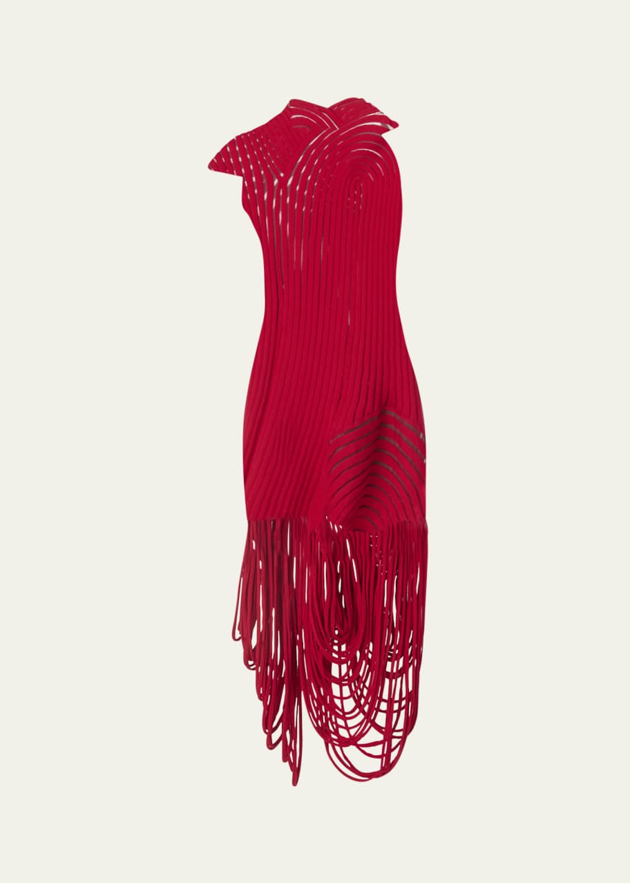 ferragamo red scale dress New Rare Salvatore Ferragamo Red Silk Dress F/W 2018 With Tags $3200 Sz 42