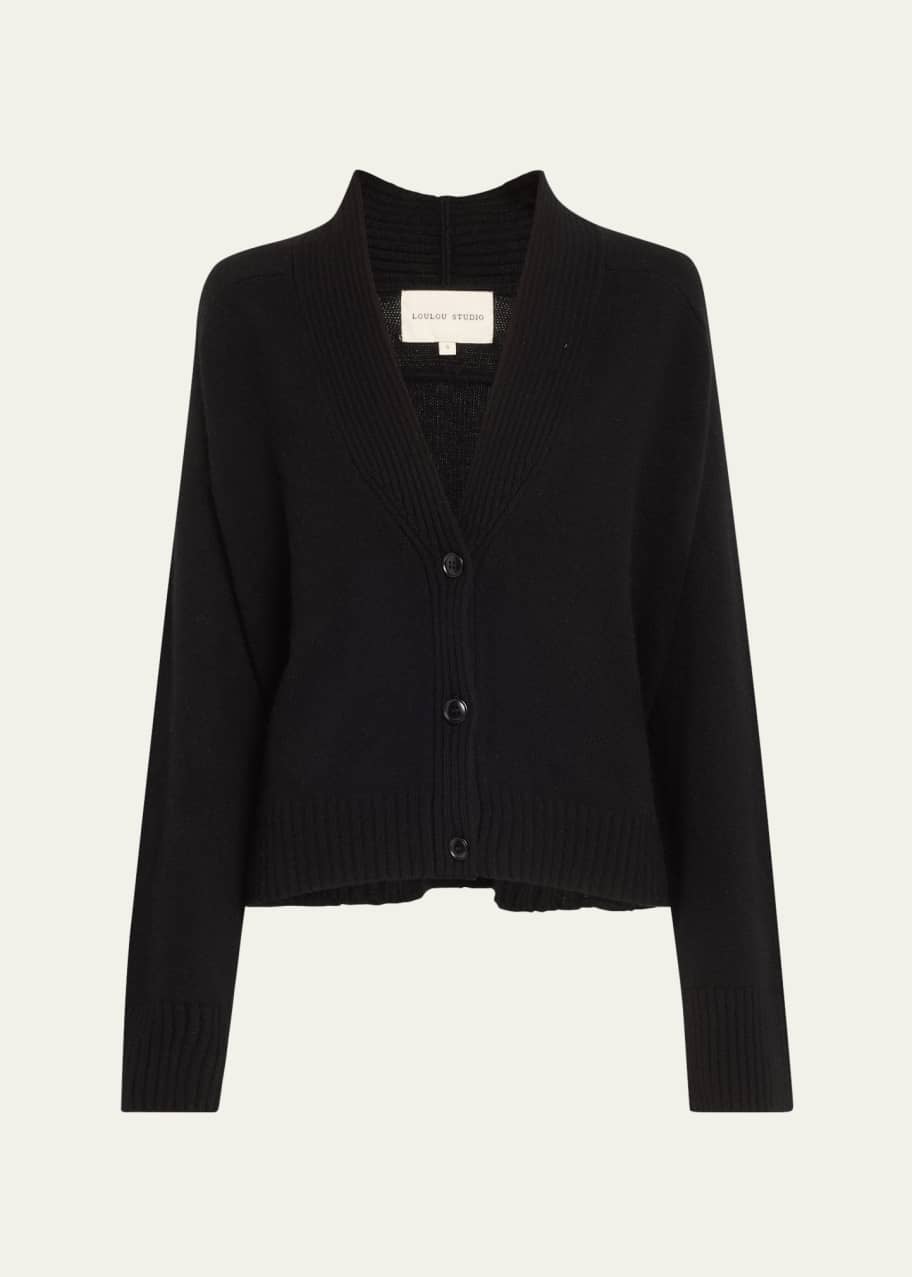 Image 1 of 1: Kaia V-Neck Cashmere Cardigan