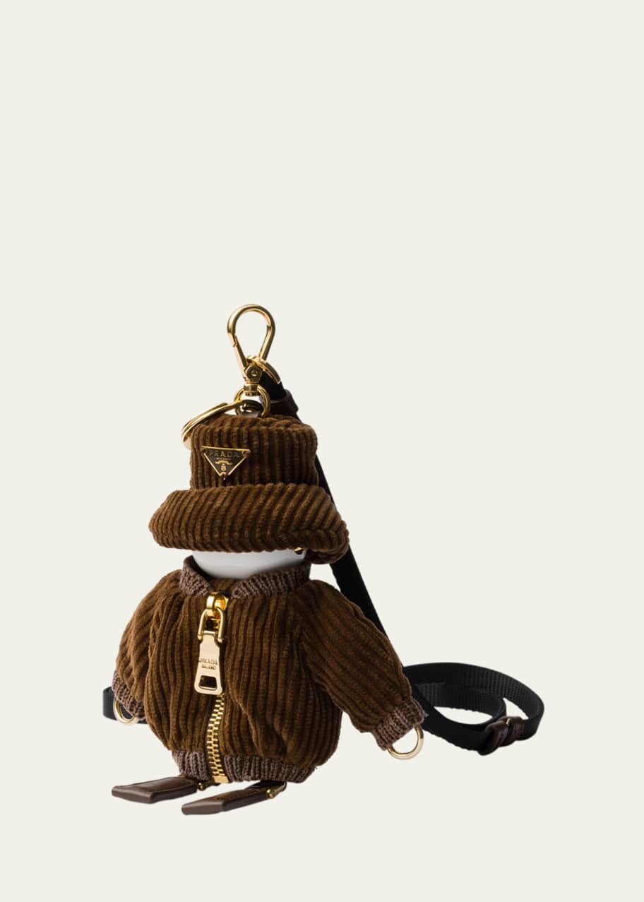 Prada Biggy Ribbed Velvet Robot Bag Charm - Bergdorf Goodman