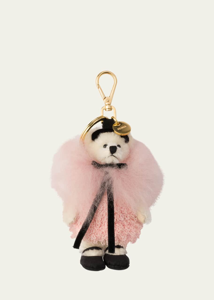 PRADA Mohair Panda Crystal Charm Strap SHILPMART Panda Mobile