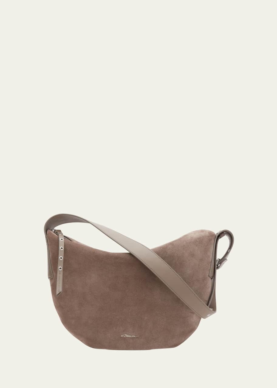 Image 1 of 1: Go Hammock Zip Suede Shoulder Bag