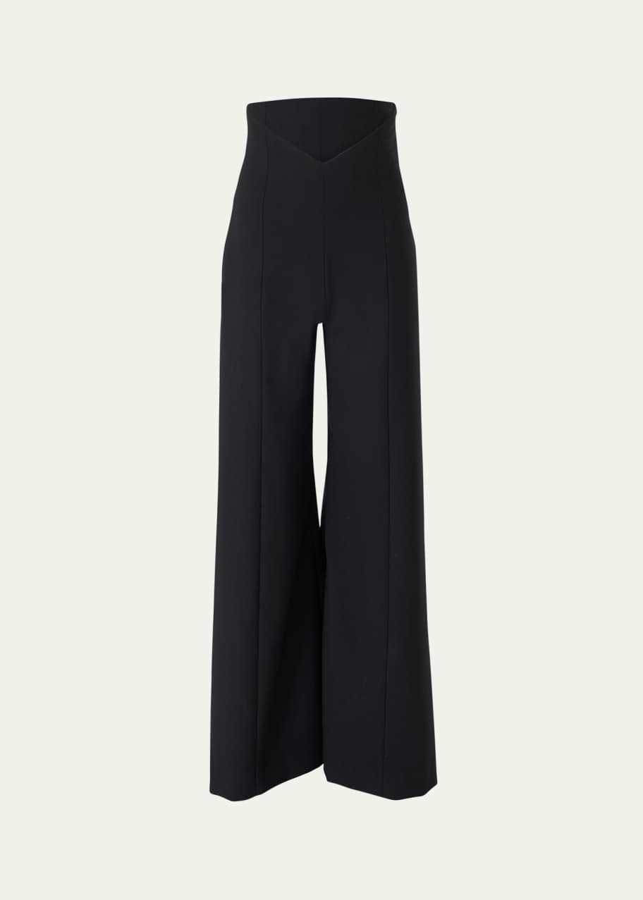 Image 1 of 1: V-Waistband Wide-Leg Pants