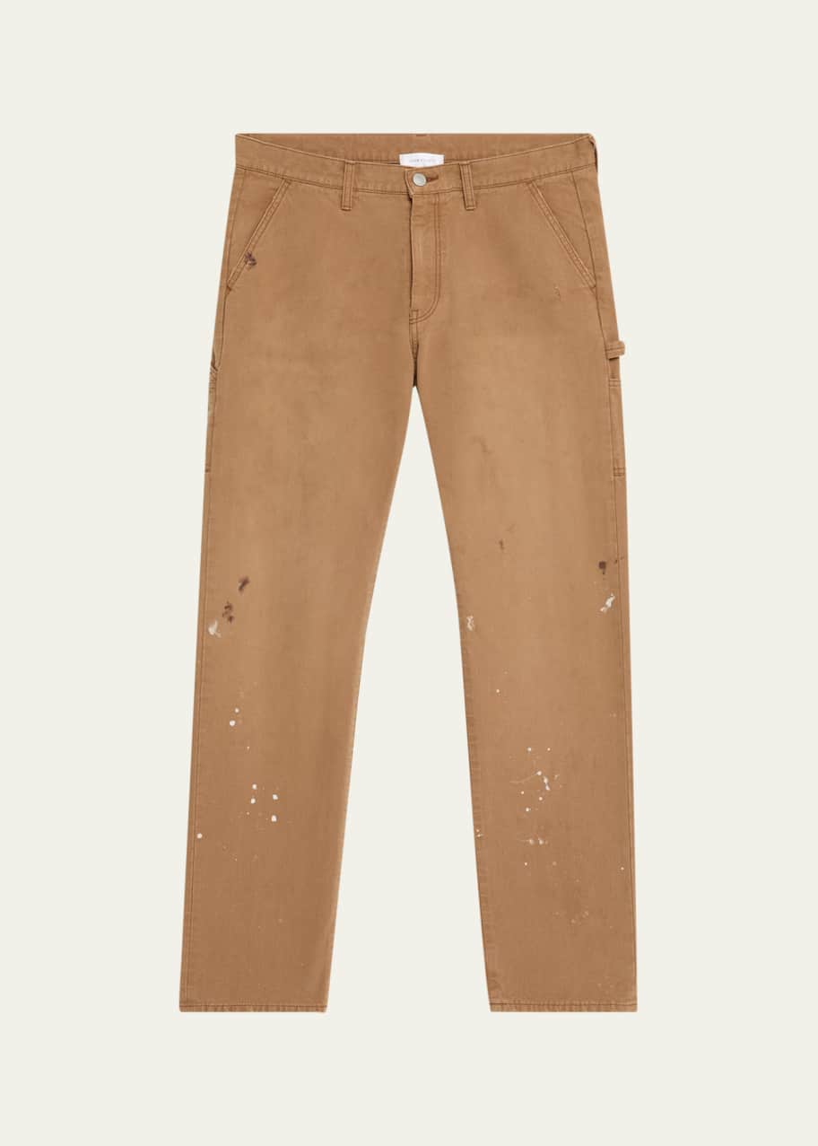 Image 1 of 1: Men's Canvas Paint-Splatter Work Pants