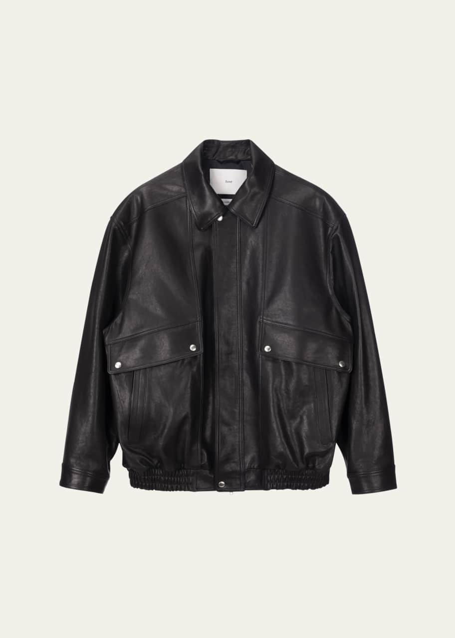 ジャケット・アウター DUNST OVERSIZED VINTAGE LEATHER BOUSON Dunst Oversized Vintage Leather Jacket, Unisex - Bergdorf Goodman