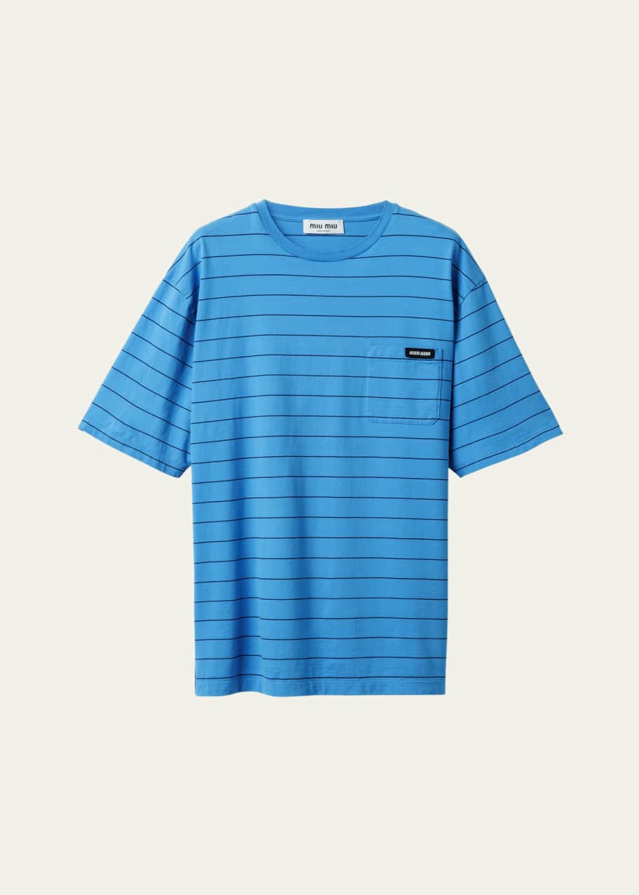 Image 1 of 1: Stripe Oversized T-Shirt