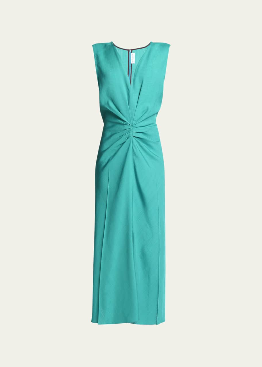 【関税込み】VICTORIA BECKHAM GATHERED WAIST MIDI' DRESS Gathered Waist Midi Dress In Black – Victoria Beckham Inc