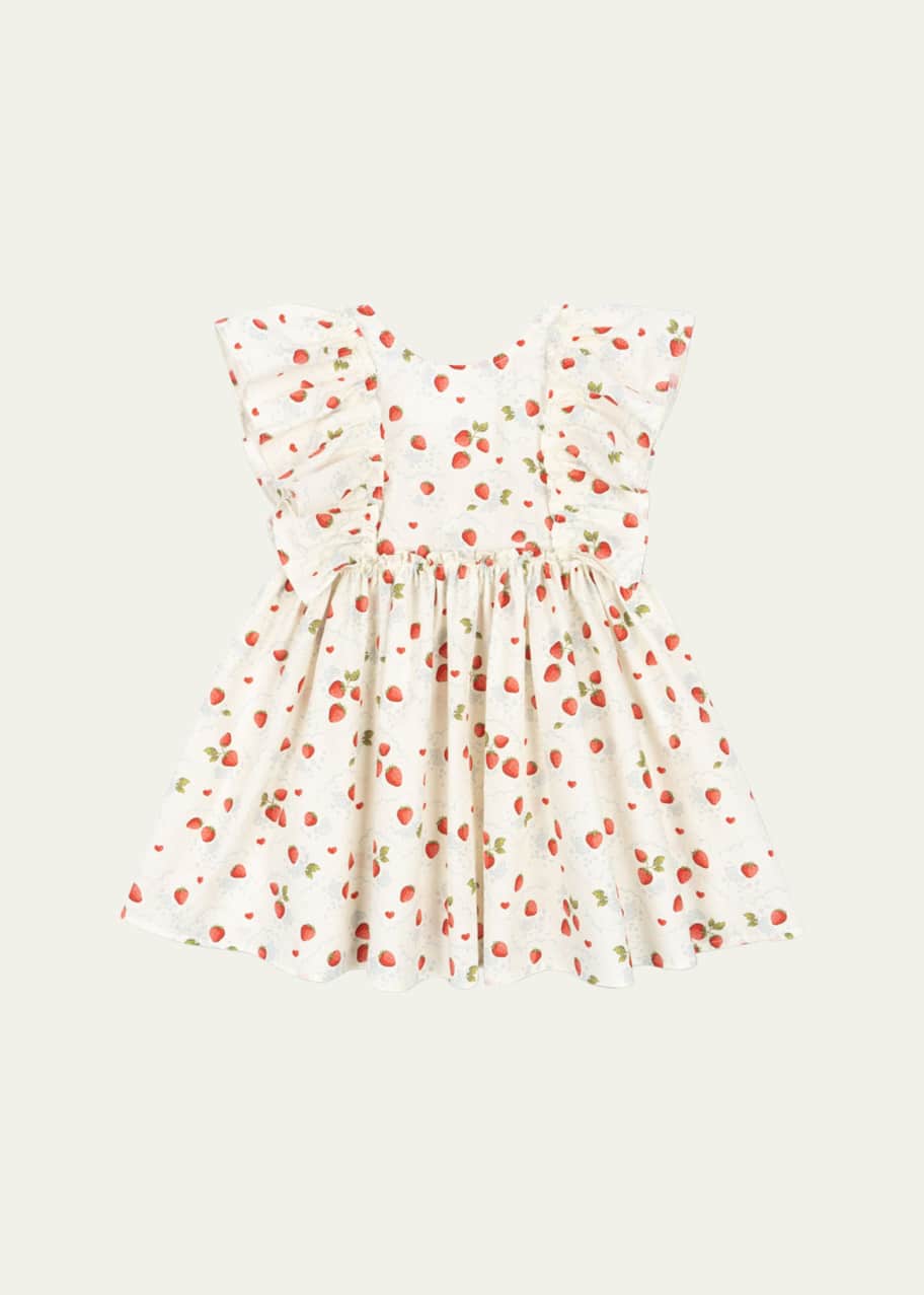 Konges Slojd Girl's Evia Strawberry-Print Dress, Size 18M-10 - Bergdorf  Goodman