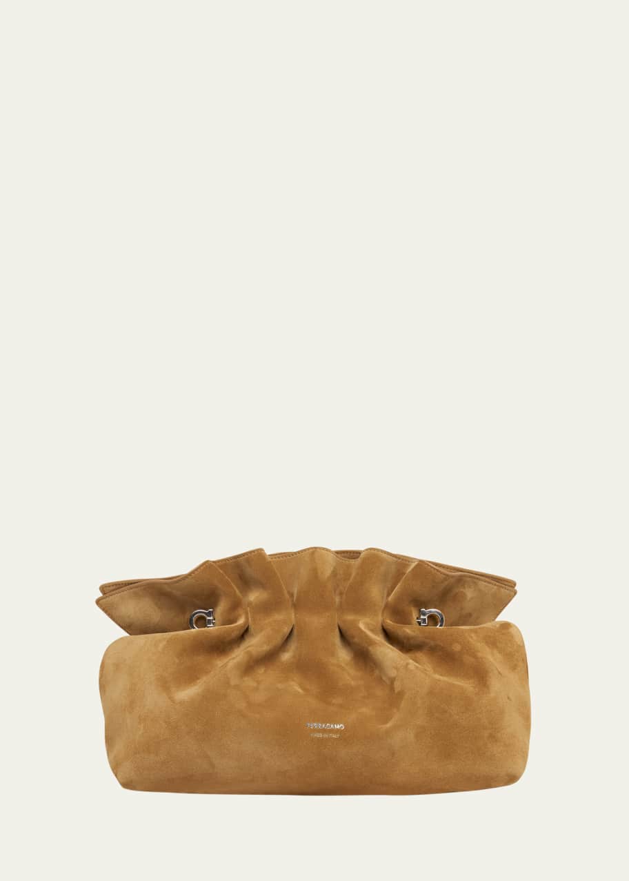 Image 1 of 1: Medium Piercing Suede Tote Bag