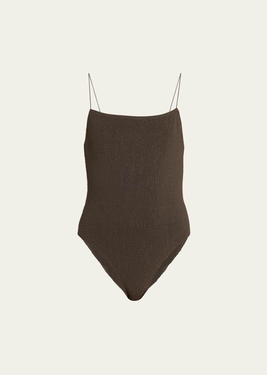Image 1 of 1: Smocked One-Piece Swimsuit