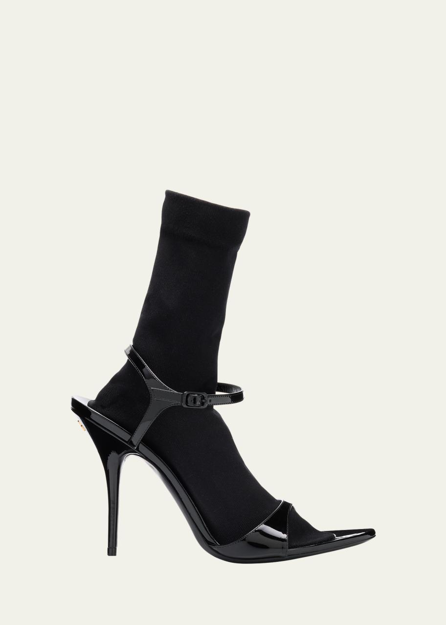 Balenciaga Avenue Ankle-Strap Sock Sandals - Bergdorf Goodman display picture 1