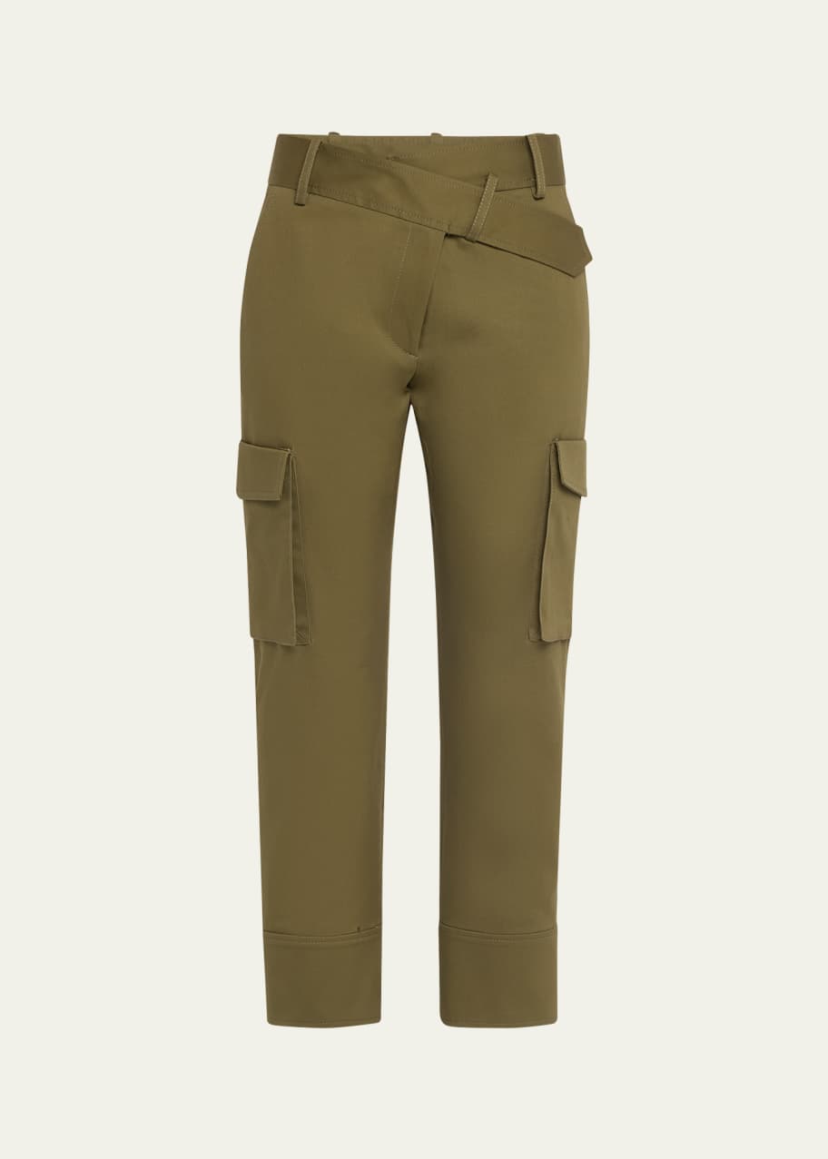 Image 1 of 1: Slanted Waistband Cargo Pants