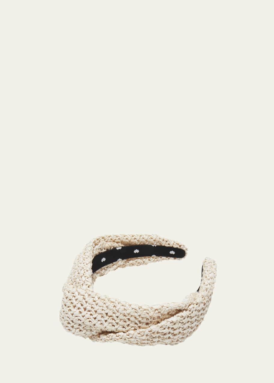 Image 1 of 1: Greta Twisted Raffia Headband