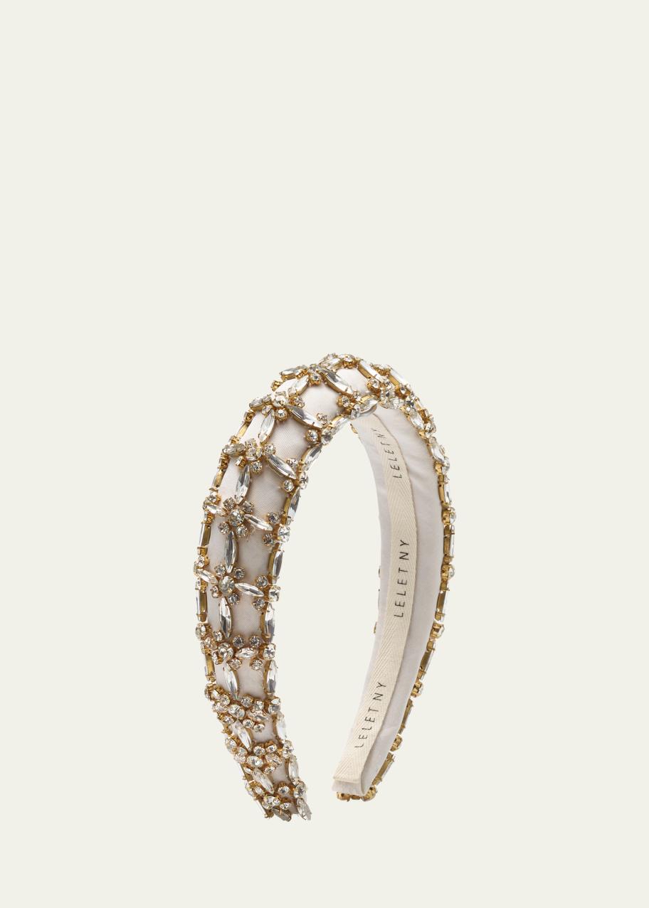 LELET NY AVRIL CRYSTAL PADDED HEADBAND NEW Lelet NY Avril Crystal Padded Headband | Saks Fifth Avenue main image 2