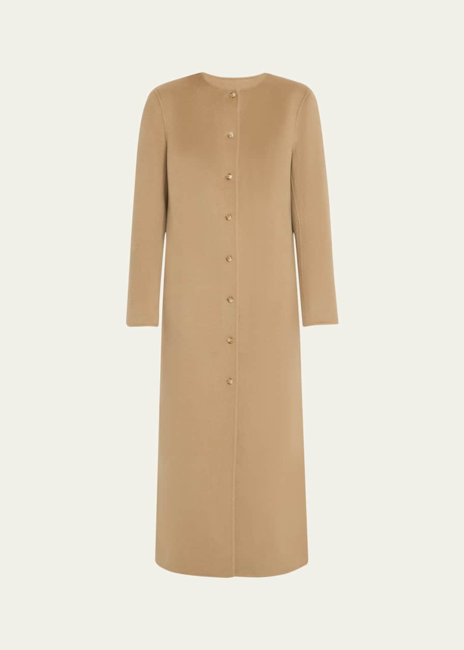 Image 1 of 1: Martil Long Wool Cashmere Coat