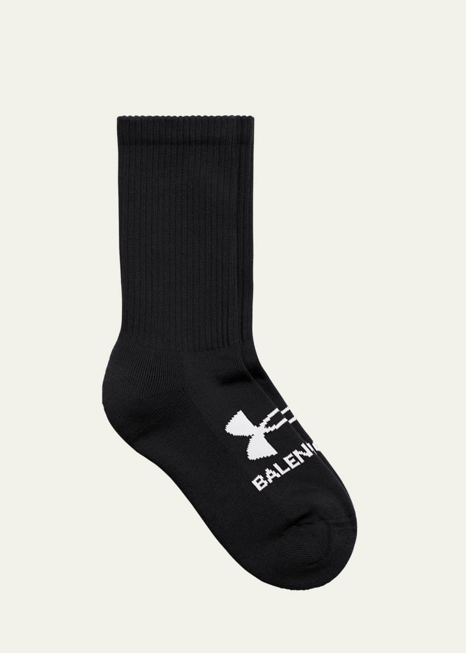 Balenciaga x Under Armour Men's Logo Tennis Socks - Bergdorf Goodman