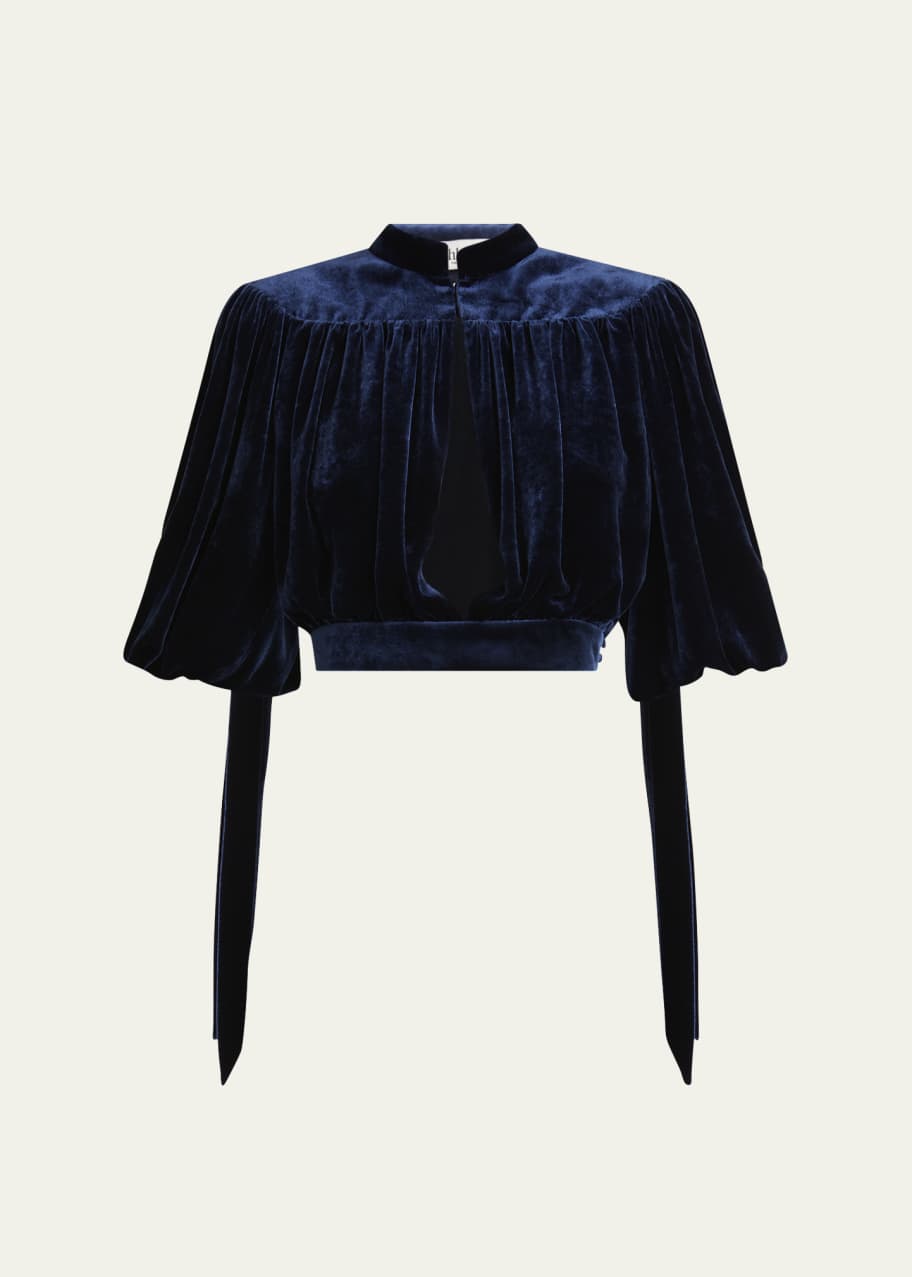 【関税&送料込】Chloe Velvet Cropped Trousers CHLOÉ Cotton-velvet wide-leg pants | NET-A-PORTER