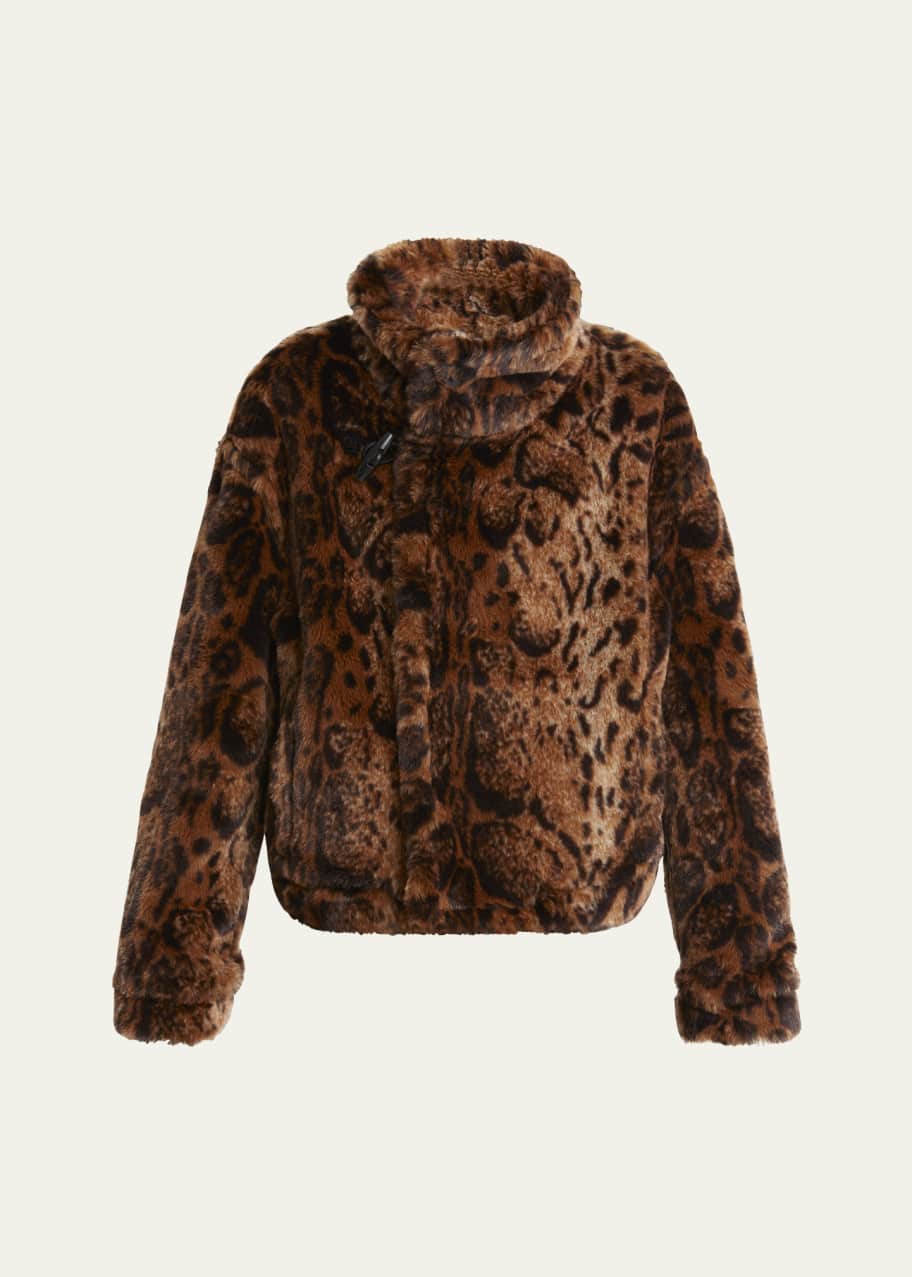 Jacquemus Fernando Printed Faux Fur Jacket - Bergdorf Goodman