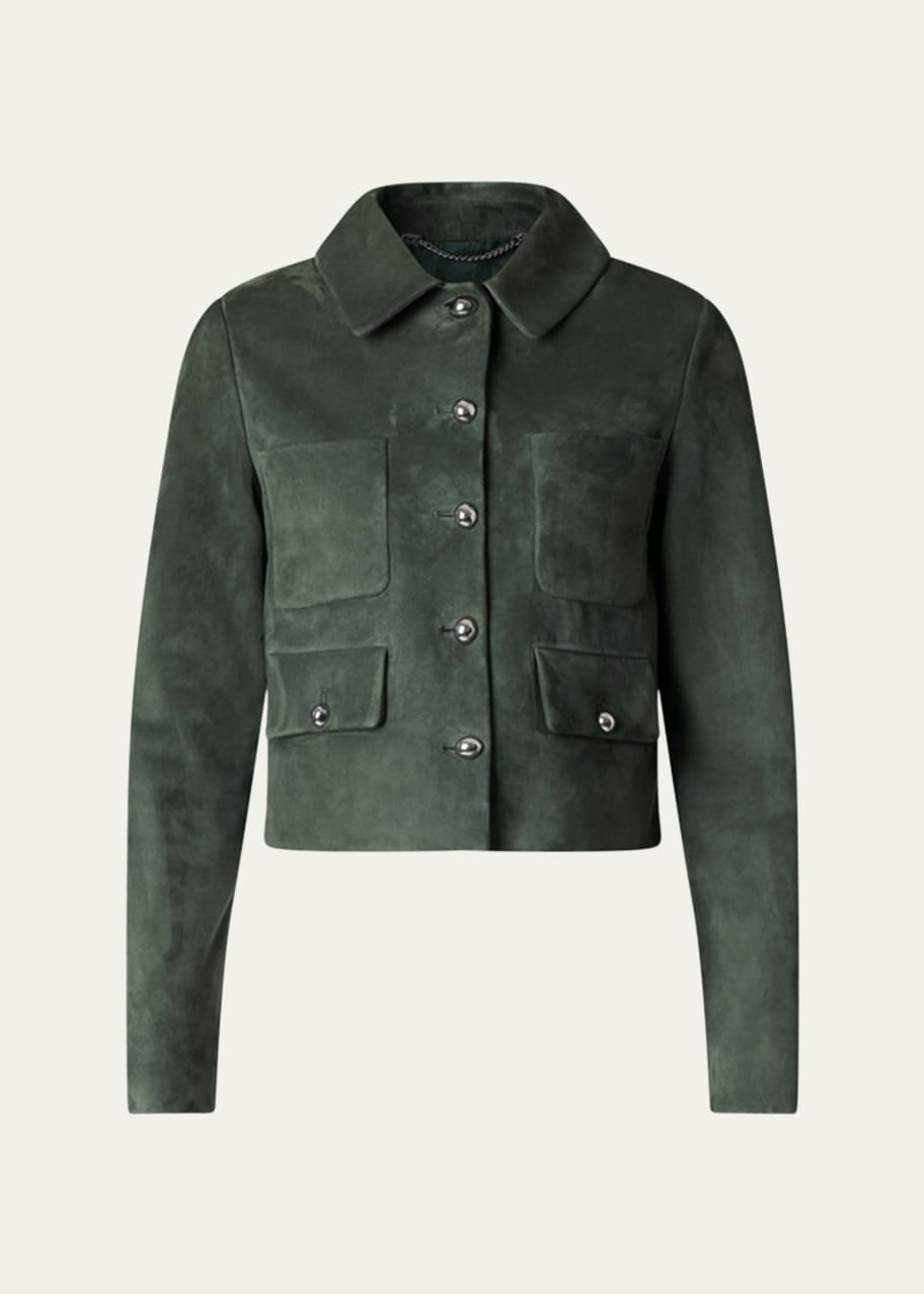 Image 1 of 1: Astley Suede Patch Pocket Jacket